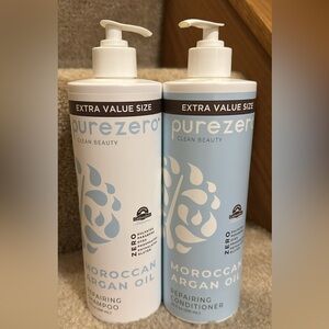 Moroccan Argan Oil Repairing Shampoo - Blue and White